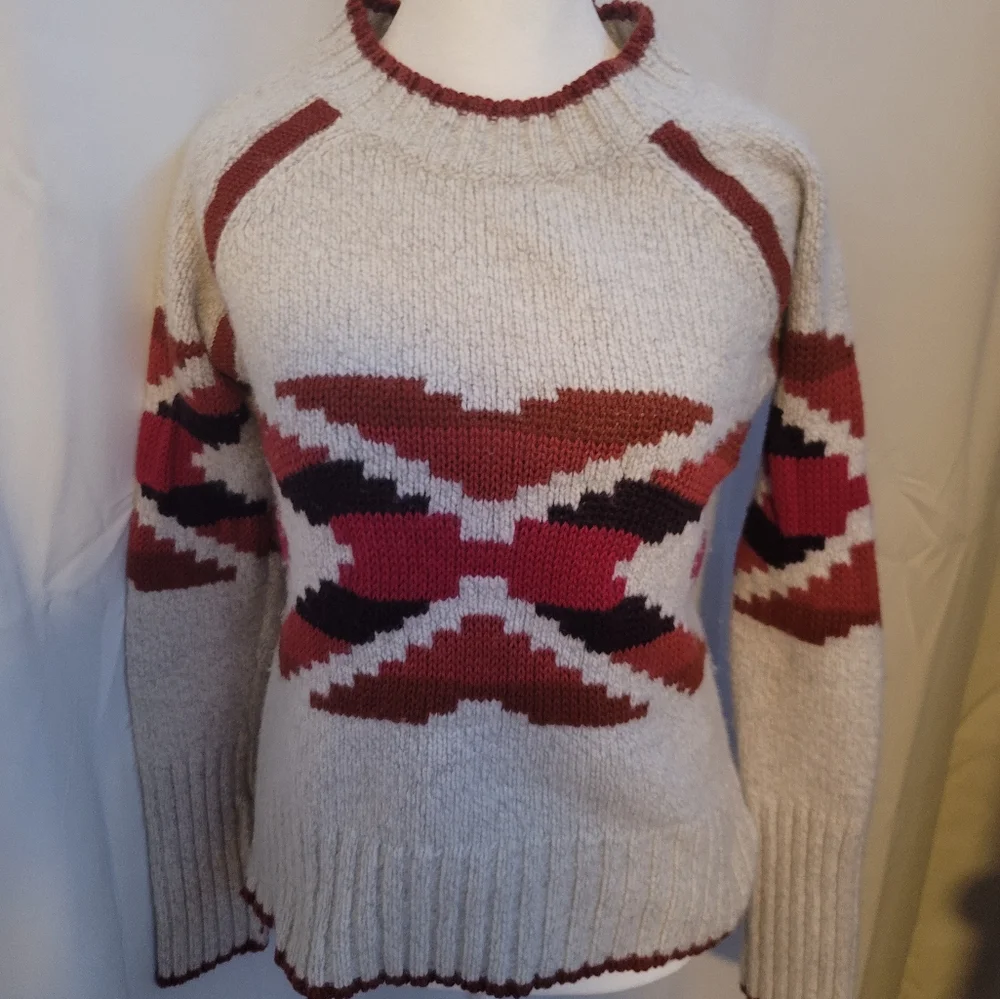 Chup X smart wool sweater small pink white - Picture 2 of 5